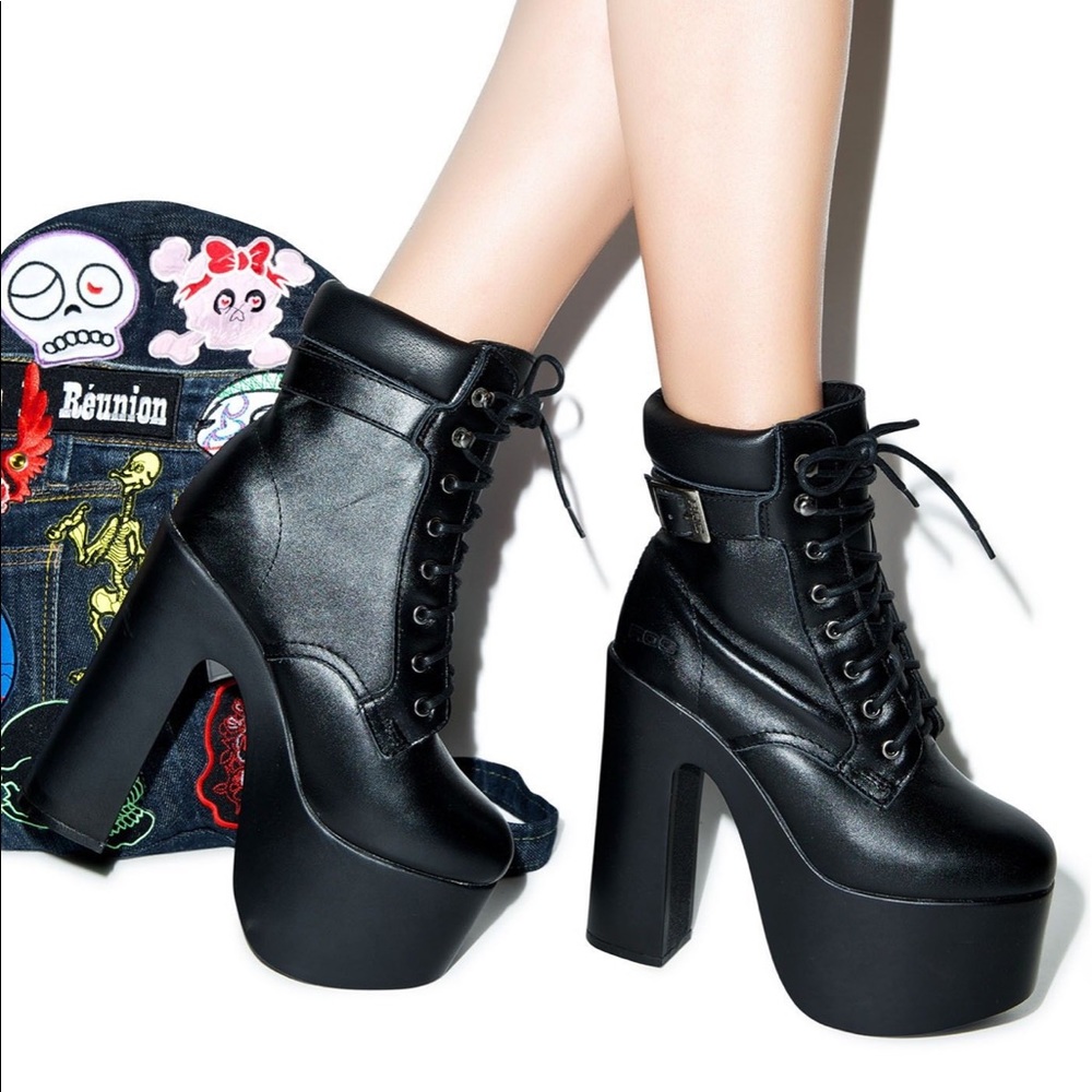 Dolls Kill ROC - Way Harsh Platform Boots